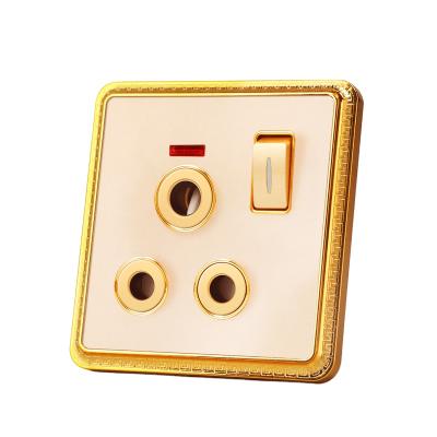 China HOME USE Iraq Market 15A Wall Switch Electrical Outlet For Home for sale