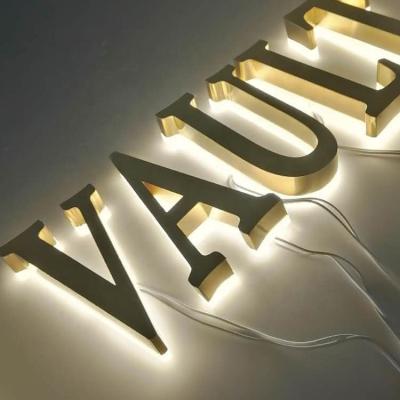 China Retail Store Advertising 3D LED Letter Office Backlit Letters Sign Logo Wall Sign Indoor Signage for sale