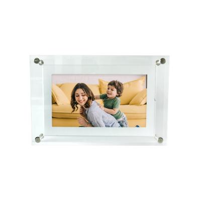 China Professional Product Acrylic Manufacturer Playback Picture Frames Magnetic Switch Digital Video Frame for sale