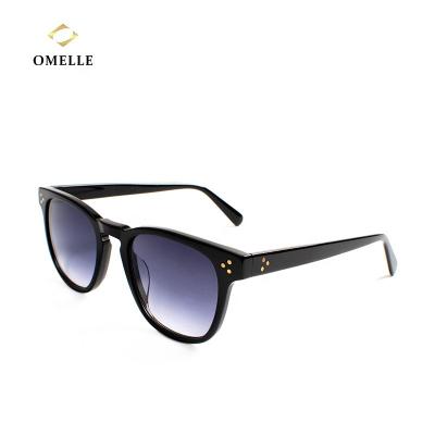 China Vintage Fashion OMELLE Sunglasses Shading Sun Glasses Good Quality Acetate Retro Sun Glasses 2021 For Unisex for sale