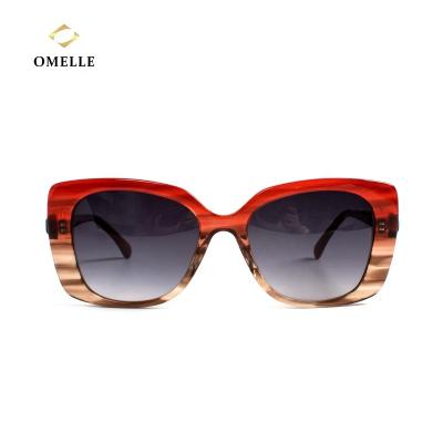 China Newest Metal Frame Sun Glasses Fashion Vintage High Quality Trendy Anti Glass Classic Acetate Frame Sunglasses for sale