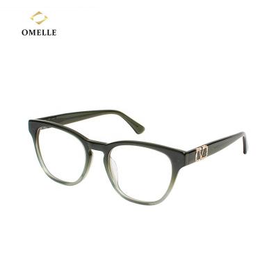 China 2021 New Mazzucchelli Blue Light Blocking Cellulose Acetate Glass OMELLE With Diamond Glasses Frames for sale