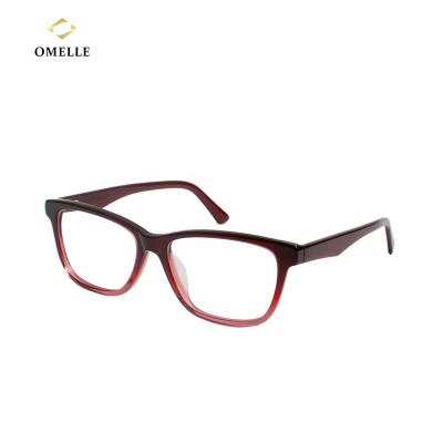 China For Reading Glasses 2021 New Style Anti-blue Lightweight Eyewear High Quality Acetate Spring Hinge Eyeglass Unisex Optical Sight for sale