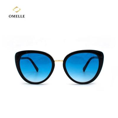 China OMELLE Sunglasses 2021 New Fashion Quality Acetate Frame Sunglasses CE UV400 Sun Female Lenses for sale