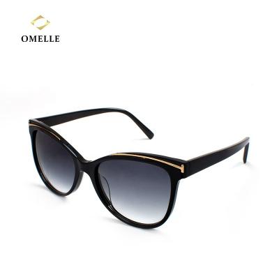 China Black Oversized Mazzucchelli Sunglasses Luxury Acetate Frame Fashion OMELLE Sunglasses for sale