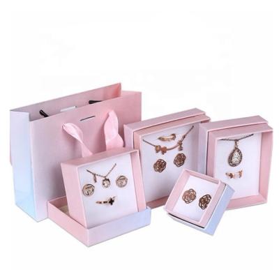 China Wholesale Recyclable High Quality Custom Logo Jewelry Packaging Hard Cardboard Paper Box Lid and Bottom Gift Box for sale