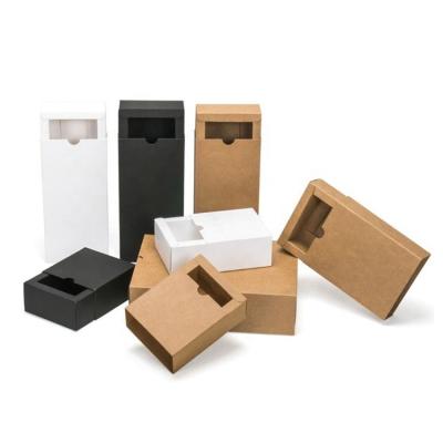 China Recyclable Wholesale Custom Printing Kraft Paper Soap Packaging Box Sliding Drawer Gift Paper Box for sale