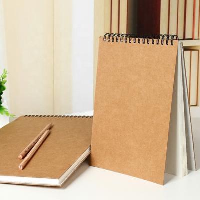 China Wholesale Recyle Craft Paper Hardcover School Supplies Notebook Student Drawing Book Spiral Erasable Drawing Sketch Book for sale