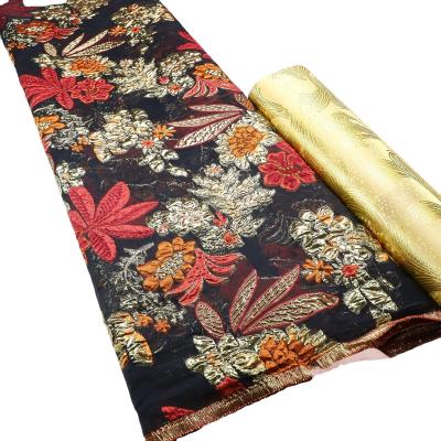 China 2023 Afrikaanse brocade stof Jacquard Damask Design Brocade Jacquard stof van hoge kwaliteit Voor feest bruidsjurk Te koop