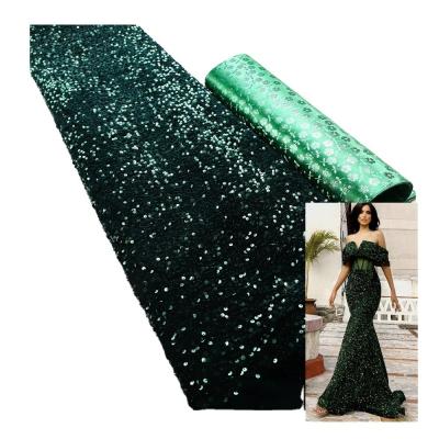 China Hot selling embroidered black tulle net sequins lace african fabric Austria french lace wedding dress velvet lace party fabric en venta