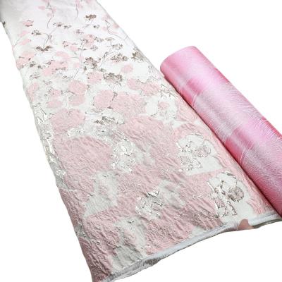 China supoo good quality heavy brocade fabric Hot selling  lady dress brocade jacquard fabric for party dress Te koop