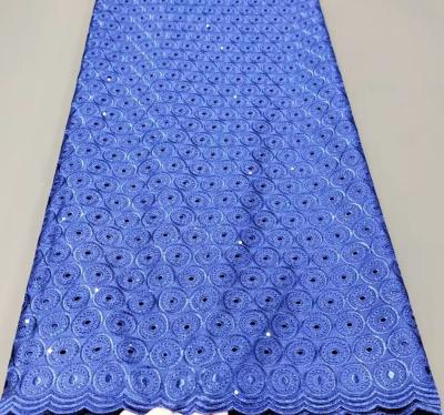 China Hgh quality cotton fabric embroidery swiss voile lace 100% cotton lace fabric soft and comfortable fabric with reasonable price for sale