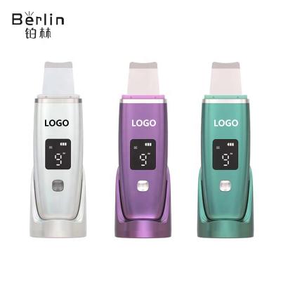 China Geneo Skin Scraper Microcurent Beauty Salon Trimming Machine Ultrasonic Facial Skin Scrubber For Whitening for sale