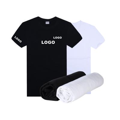 China Wholesale Cheap Bulk Fashion Men's Custom Anti-pilling OEM Printed T-shirt Black And White for sale