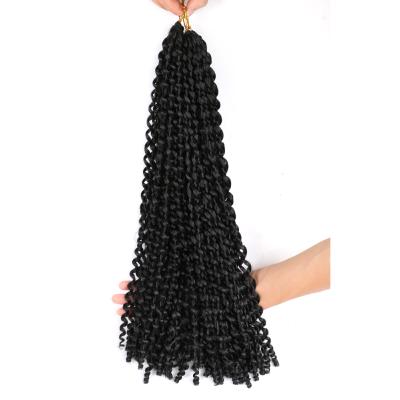 China Manufacturer Wholesale Loose Wave Twist Crochet Braid Box Braids Passion Twist Loose Wave Pre Stretched Synthetic Braiding Hair for sale