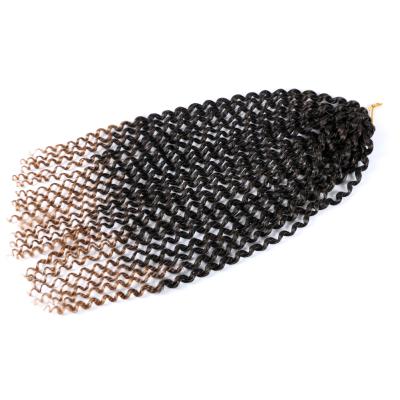 China 2021Hot Sale Women's Loose Wave Twist Crochet Expression Braiding Hair 18inch Wave Pre Stretched Synthetic Braiding Hair for sale