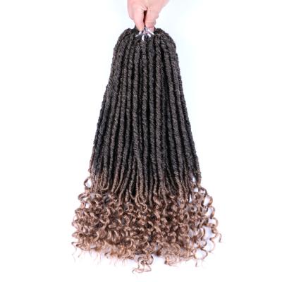 China Ombre Twist Hair Extensions Twist Spring Synthetic Braiding Hair 16 Inch Crochet Braids For Color Women Toni Curly Box Braids for sale