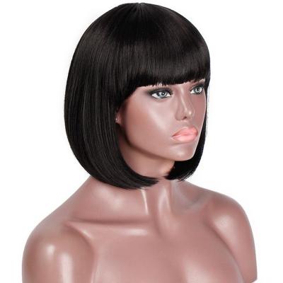 China High Temperature Fiber Bob Wig Black Short Straight Wigs Cosplay BOB Straight Wigs Wholesale Bob Girls for sale