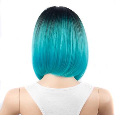 China BOB Straight Wholesale Short Straight Bob Style Wigs Cosplay All Colors High Temperature Fiber Bob Hair Wigs 12 Inch Wig For Women for sale