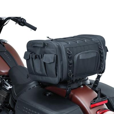 China Motocycle Factory Direct Weather Resistant Motorcycle Bags with Sissy Bar Straps for sale