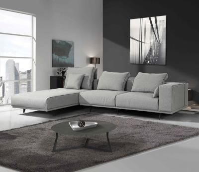 China Reclining L Shape Import Fabric Tufted Reclining Sectional Sofa for sale