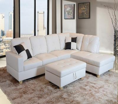 China Other Rubelli White L Shaped Sectional Sofa Details for sale