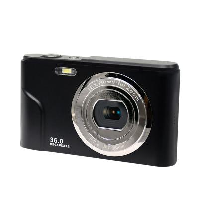 China Cheap Black Digital Photo Camera Compact Camera Camera With 2 4 Inch IPS Screen Rechargeable Battery And USB Cable To Connect Computer for sale