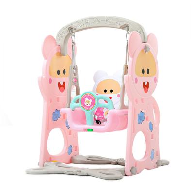 China New Eco-friendly Squirrel Theme Small Baby Playground Indoor Kids Plastic Plastic Swing for sale