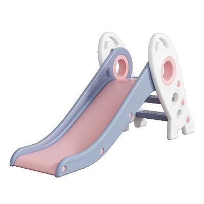 China 1-8 Updated PE Little Rocket Theme Baby Home Indoor Plastic Slide For Kid for sale