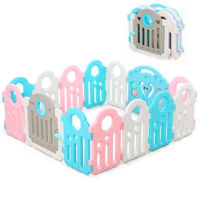 China Modern Updated Adjustable Shape Kids Activity Center Folding Barrier Non Slip Safety Play Yard Baby Playpen for sale