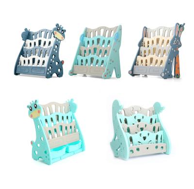 China Modern Cheap Updated Price Kindergarten Kids Plastic Children's Shelf With Toy Storage for sale