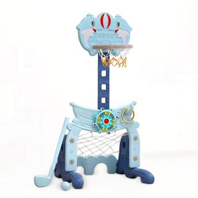 China 1-8 Indoor Plastic Hobby Tree Kids Basketball Stands With Golf Football Game And Game for sale