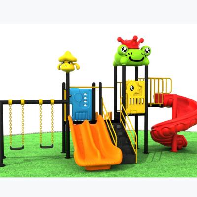 China Plastic Factory Park Outdoor Playground Equipment Slide And Swing for sale