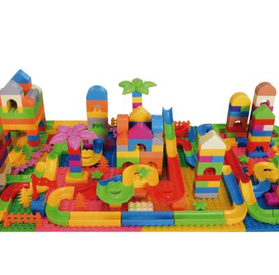 China Educational Toy New Plastic Soft Slide Bricks Building Block Sets Toys For Children for sale