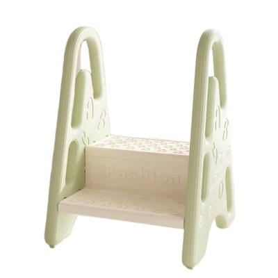 China Modern Hobby Tree Children Indoor Plastic Two Layers Stool For Babies Non-slip Footstool for sale