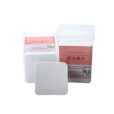 China White Nonwoven Cotton Eyelash Extension Glue Nozzle Cleaning Pad Eyelash Glue Remover Cloth Cloth Cleaning for sale