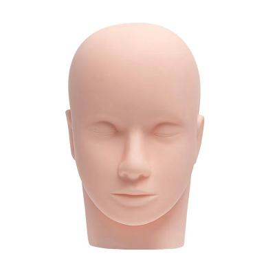 China Silica Gel Eyelash Model Practice Head Model Online Headforms for sale