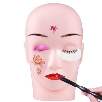 China High Quality Silica Gel Private Label Eyelash Extension Exercise Tool Hair Model Head for sale