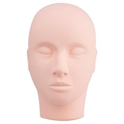 China High Quality Private Label Silica Gel Extension Exercise Tool Eyelash Mannequin Model Head for sale