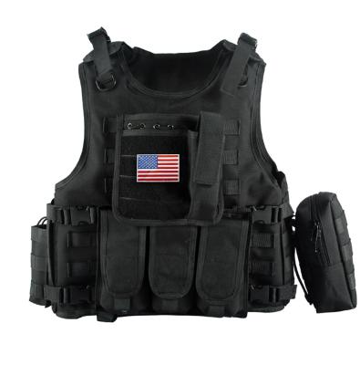 China Wholesale Custom Outdoor Comfortable YAKEDA Logo Comfortable Police Black Nylon Polyester MOLLE Blow Vest for sale