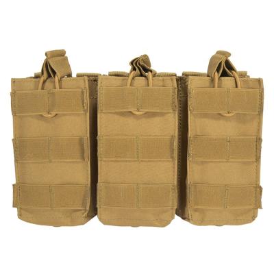 China Yakeda Tactical Military Molle Pouch Bag Firearm Gun Mag Triple Pouch For M4 M16 AK47 Equipo Tactico for sale