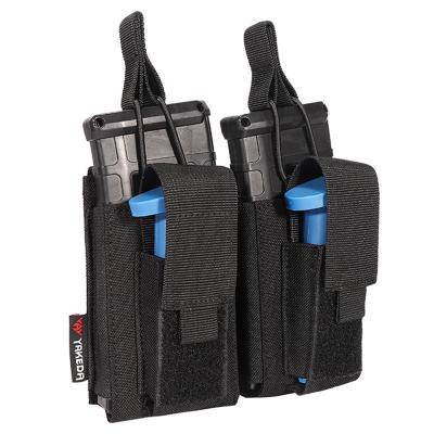 China Tactical Pistol Mag Pouch Other Police Hunting AK Military Mags Holder Equipo Tactico Double Yakeda Molle Equipment for sale