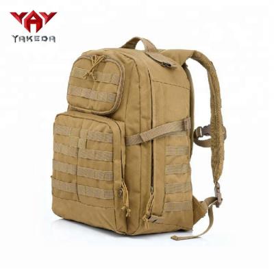 China Waterproof yakeda military tactical backpack for army or outdoor travel, black color on stock for sale