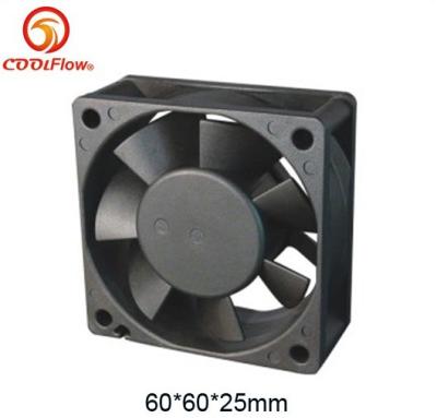 China 110V Plastic AC Axial Cooling fan in Black , 60*60*25mm Vane Axial Fans with 4200RPM Speed for sale