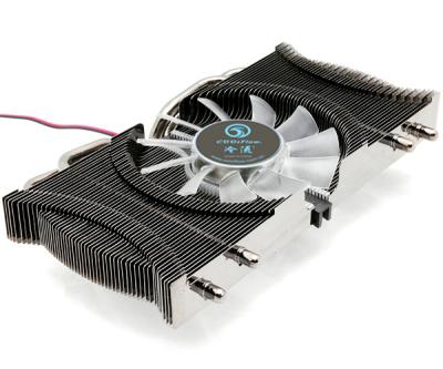 중국 에너지 절약 DC5V VGA 냉각기, AMD 80mm 호리호리한 LED 냉각팬 판매용