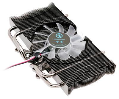 China High Performance Heatpipe VGA Coolers with Long Life Bearing in Black for sale