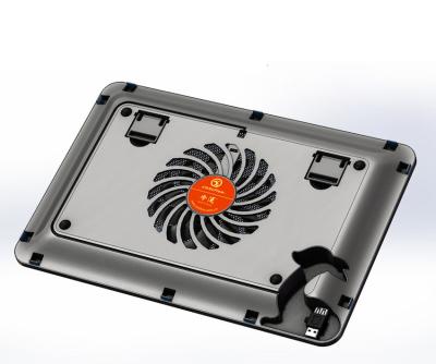 China Aluminiumlaptop Koelstootkussen met Ventilator/Notitieboekje koeltribune voor 7 - 10 duimlaptop Te koop