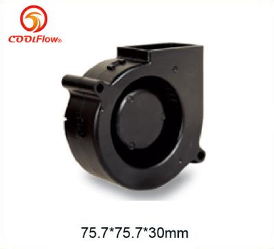 China 24 V 4600RPM DC Blower Fan 75.7*75.7*30mm / plastic Cooling Fan with CE ROHS Approvals for sale