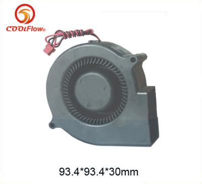 China Enegreça fãs do ventilador da C.C. 12V de 93.4mm, fã sem escova de baixo nível de ruído da C.C. à venda