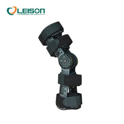 China Post Adult Worker Hinged Knee Brace With ROM Hinge Knee Support Leg Knee Orthosis for sale